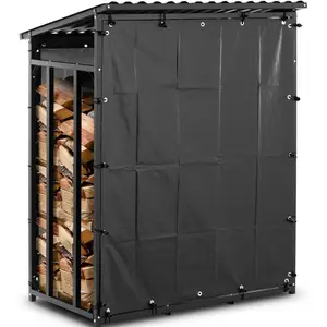 Expondo hillvert Kaminholzregal - mit Plane und Dach - 600 kg - 137 x ... günstig