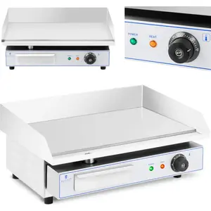 Elektrogrill glatte Platte 550 x 400 mm 3000 W günstig
