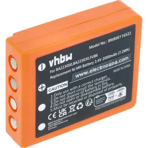 vhbw Akku Ersatz für HBC FBFUB09N, BA223031, BA223001, FUA39, BA223000...