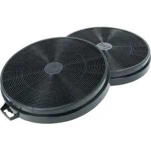 vhbw 2x Aktivkohlefilter kompatibel mit Smeg 880056, 880055, 880133, 8...