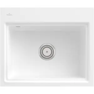 Villeroy & Boch Keramikspüle 33661FRW, Subway Style 60 S Flat Flächenbündige Spüle - inkl. günstig