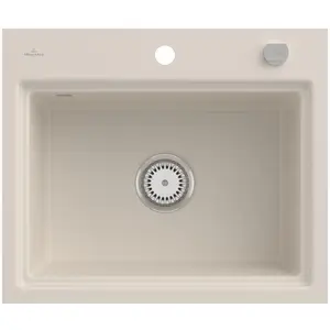 Villeroy & Boch Keramikspüle 33662FKR, Subway Style 60 S Flat Flächenbündige Spüle - inkl. günstig
