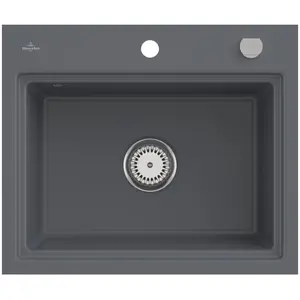 Villeroy & Boch Keramikspüle 33662Fi4, Subway Style 60 S Flat Flächenbündige Spüle - inkl. günstig