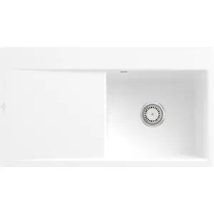 Villeroy & Boch Keramikspüle 33511FRW, Subway Style 50 Flat Flächenbündige Spüle - inkl. günstig