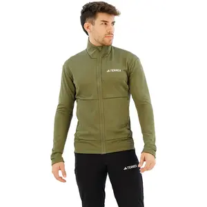 Leichte, wasserfeste, mehrzweckige Jacke mit Reißverschluss adidas Terrex Grün XL günstig