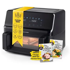 Rachs KOCHWERK Vario-Doppelkammer Heißluftfritteuse 9 L | Airfryer mit...