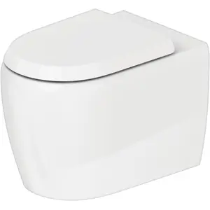 Duravit, Toilette + Bidet, Qatego Stand-WC, Tiefspüler, Abgang waagerecht, 390x600x400mm, rimless günstig