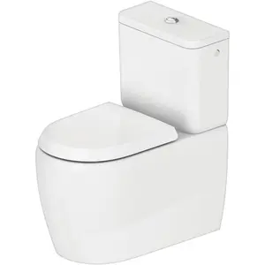 Duravit, Toilette + Bidet, Qatego Stand-WC, für Kombination, Tiefspüler, Abgang variabel, 390x660x400mm, rimless günstig