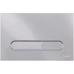 Duravit, WC Deckel, DuraSystem WC-Spülknopf, Chrom glänzend günstig