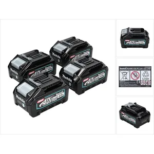 Makita Akku Set 4x BL 4040 40 V max. 4,0 Ah XGT Li-Ion Akku ( 4x 191B26-6 ) IP64 Schutzklasse mit LED Anzeige günstig