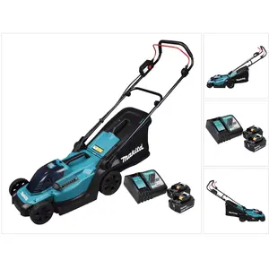 Makita DLM 330 RG2 Akku Rasenmäher 18 V 33 cm 30 l + 2x Akku 6,0 Ah + ...