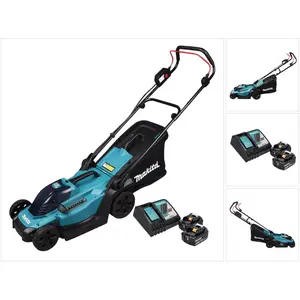 Makita DLM 330 RF2 Akku Rasenmäher 18 V 33 cm 30 l + 2x Akku 3,0 Ah + ...