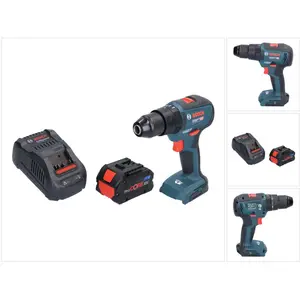 Bosch Professional, Bohrmaschine + Akkuschrauber, GSB 18V-55 Professional Akku Schlagbohrschrauber 18 V 55 Nm Brushless + 1x ProCORE Akku 5,5 Ah (Schlagbohrschrauber)