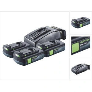 Festool Energie Set 3x BP 18 Li 3,0 C Akku 18 V 3,0 Ah / 3000 mAh Li-I...
