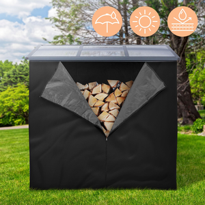 ML-Design Abdeckung für Kaminholzregale aus Polyester, wetterfest, gee... günstig