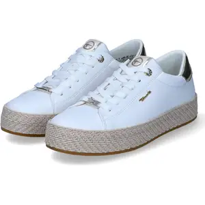 Tamaris Damen sportliche Halbschuhe/ Low Sneaker Weiß Kunstleder günstig