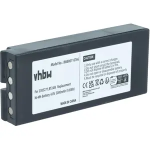vhbw Akku Ersatz für Ikusi BT24IK, BT20K, 2305271 für Industrie-Funkfe...