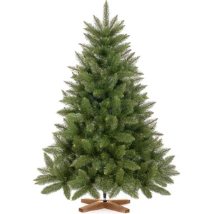 Fairytrees Künstlicher Weihnachtsbaum FT01, Fichte Natur, mit grünem S...
