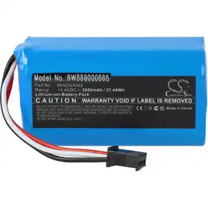 vhbw Akku kompatibel mit Deik MT820 Saugroboter (2600 mAh, 14,4 V, Li-...