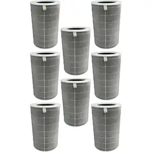 vhbw 8x Aktivkohlefilter kompatibel mit Xiaomi Smart Air Purifier 4 Pro Luftreiniger - E12 Luftfilter Grau Weiß günstig