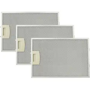 vhbw 3x Filter Metallfettfilter kompatibel mit Siemens LC55950/04, LC5...