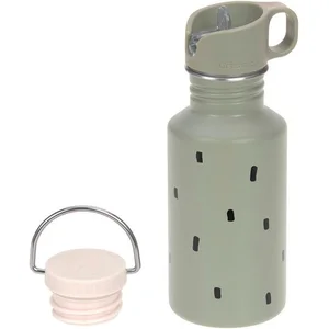 LÄSSIG Trinkflasche Happy Prints, Light Olive, inkl. Sportverschluss günstig