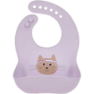 Lassig LÄSSIG Lätzchen Tiny Team Cat, Silikon günstig