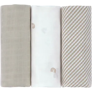 LÄSSIG Stoffwindeln Swaddle & Burp Blanket, L, Rainbow (Set, 3-St) günstig
