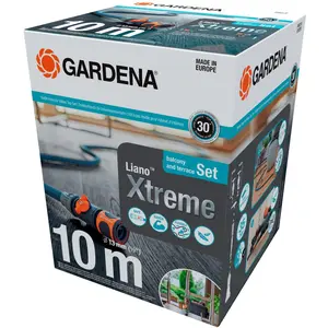 Gardena 18490-20 Liano Xtreme Schlauch, mit Wasserstopp, 10 m