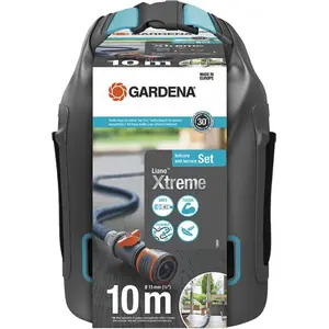 Gardena 18491-20 Textilschlauch Liano Xtreme 1/2 , 10m Set + Adapter