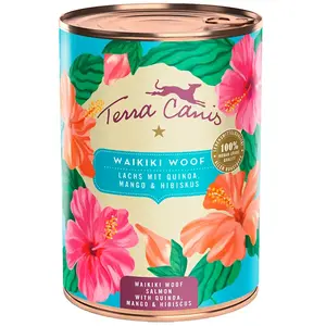 Terra Canis Waikiki Woof Lachs Mit Quinoa Mango Und Hibiskus Nassfutte...