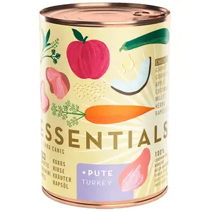 Terra Canis Essential 8 Nassfutter Für Hunde Mit Huhn Und Pute 385g