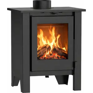 NEMAXX® H8 Belüfteter Holzofen Schwarz 7,6 kW 50 90 m² Warmluftgebläse... günstig