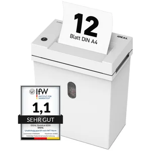 IDEAL Aktenvernichter IDEAL SHREDCAT 8200 CC, 2 x 12 mm Partikelschnit...