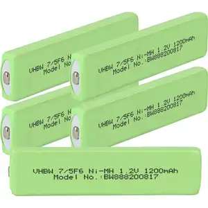 vhbw 5x Akkuzelle Ersatz für Philips AY3365 für CD Player (1100 mAh, 1...