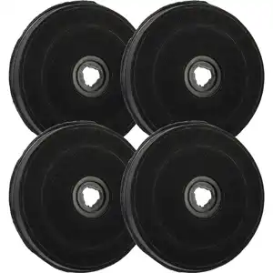 vhbw 4x Aktivkohlefilter kompatibel mit Whirlpool 3586 - FAC 509, 4495...