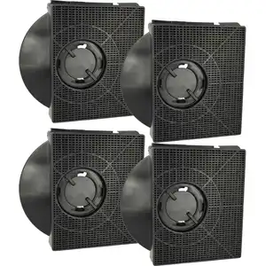 vhbw 4x Aktivkohlefilter kompatibel mit Elica Circus, CIAK STD GR/A/56...