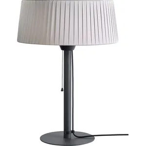BELIANI Elektrische Terrassenheizung Halogen Grau Stahl Tragbar Modern... günstig