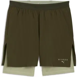 PUMA x HYROX 2in1 Trainingsshorts Herren 70 - dark olive M günstig