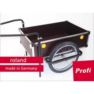 Roland Fahrradanhänger Profi Doppeldeichsel 120 Liter, Braun günstig