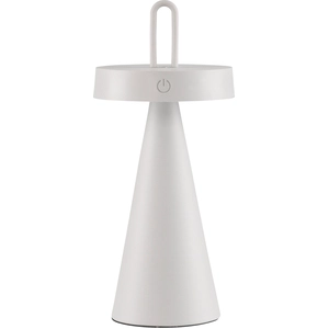 LED-Tischlampe - H 28,9 cm - Weiß - Kunststoff - Silikon - dimmbar