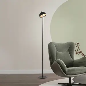 SCHÖNER WOHNEN LED-Akku-Stehlampe Bellis, schwarz, IP54