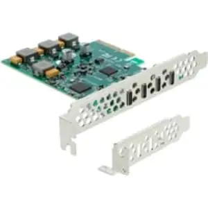 PCI-E x4 Karte zu 4 x USB-C 10 Gbps - Low Profile, USB-Controller