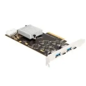 PCI Express x8 - 2x USB 3.2 Gen 2x2 Typ C + 2x USB 3.2 Gen 1 Typ A, USB-Controller