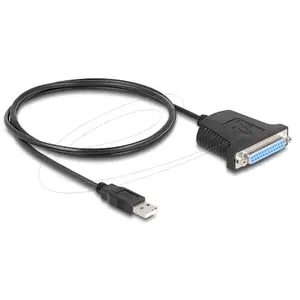 Delock Adapter USB 1.1 Stecker > 1 x Parallel DB25 Buchse
