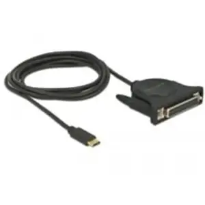 USB 2.0 Adapterkabel, USB-C Stecker > Parallel DB25 Buchse