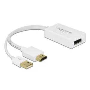 DeLOCK Adapter HDMI-A zu DisplayPort 1.2 weiß günstig