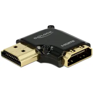 Delock Adapter High Speed Ethernet 4K 90° HDMI-A - HDMI-A (HDMI, 3.03 cm), Data + Video Adapter, Schwarz günstig