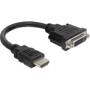 Delock Adapter HDMI Stecker > DVI 24+5 Buchse 20 cm günstig
