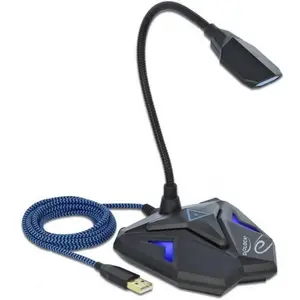 DeLOCK Desktop USB Gaming Mikrofon mit Schwanenhals und Mute Button, M...